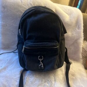Rebecca Minkoff MAB Backpack Gray Wool Bag Bookbag Purse